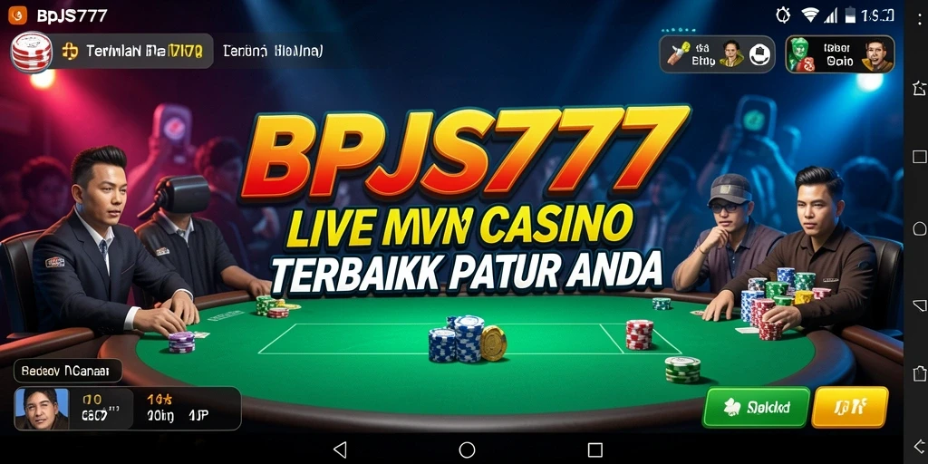 Tampilan permainan Live Casino yang interaktif dan mendebarkan di BPJS777.
