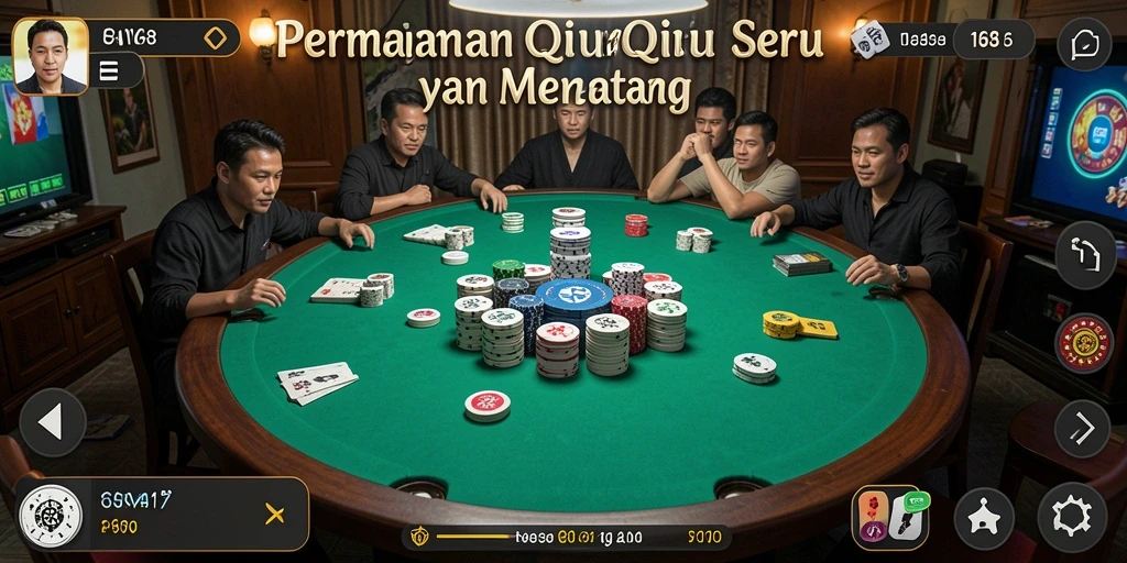 Tampilan utama gameplay QiuQiu di CANVA168.