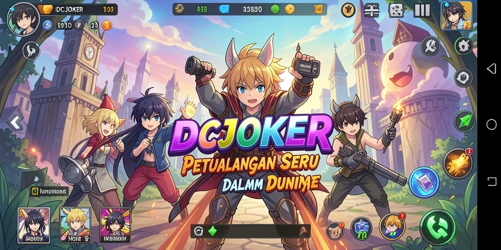 Tampilan gameplay IDCJOKER menampilkan aksi seru karakter anime.
