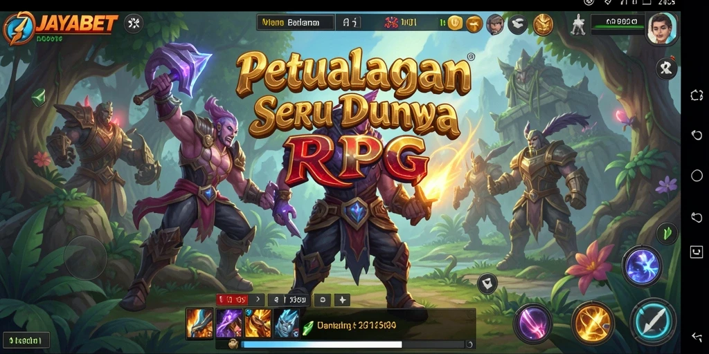 Tangkapan layar yang menunjukkan pertempuran epik di dunia RPG.