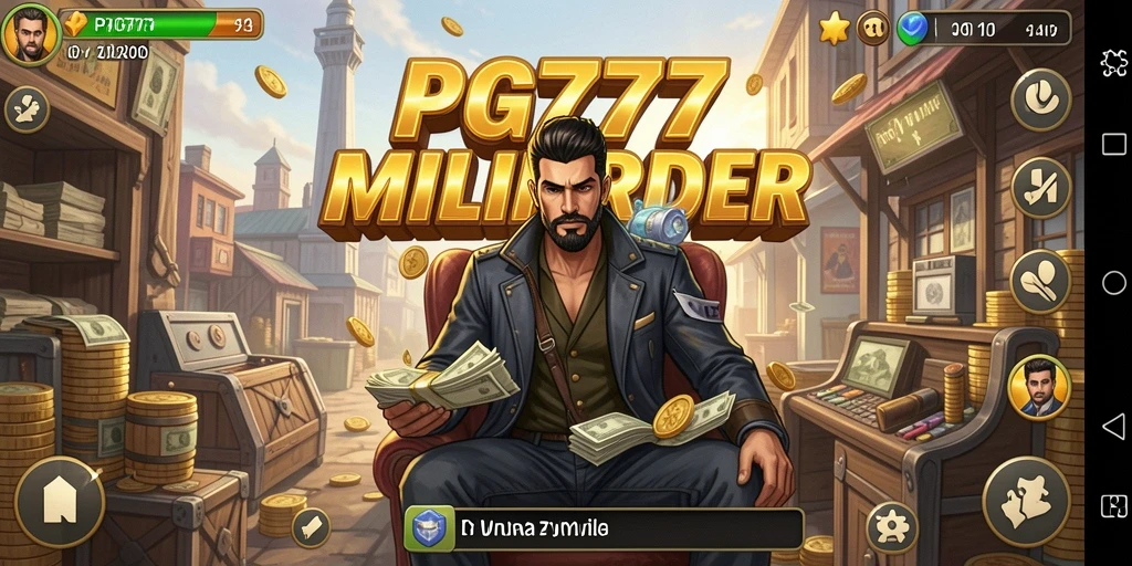 Screenshot PG777 menampilkan gameplay seru dalam dunia tycoon.