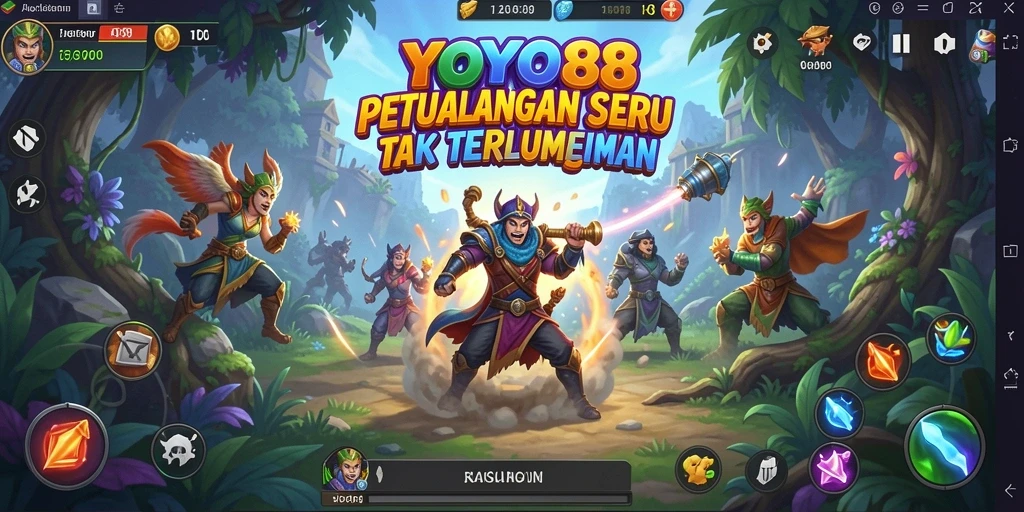 Tampilan visual mengesankan dari gameplay petualangan YOYO88.